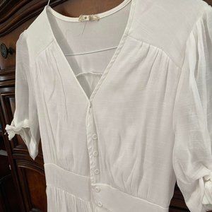 White dress for summer